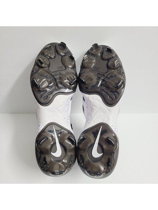 NEW Nike Alpha Huarache Elite 4 Mid Baseball Cleats FD2744-107 Size 13 White main image 4